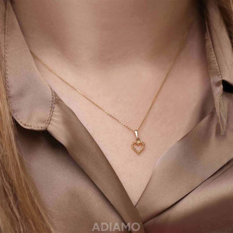 Zawieszka złota serce - zdjęcie: 2