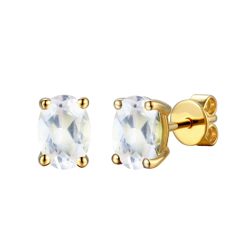 Kolczyki z białymi topazami (E43062 Y S M WT) - zdjęcie: 1