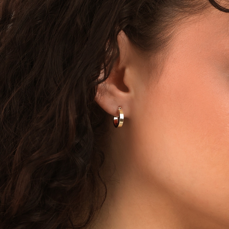 Kolczyki złote koła (E26026 Y A) - zdjęcie: 2