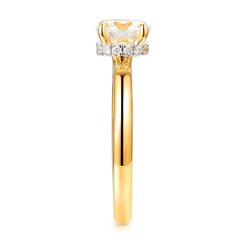 Pierścionek z diamentem laboratoryjnym (R102727 Y LGD 1,05ct): 14 - zdjęcie: 3