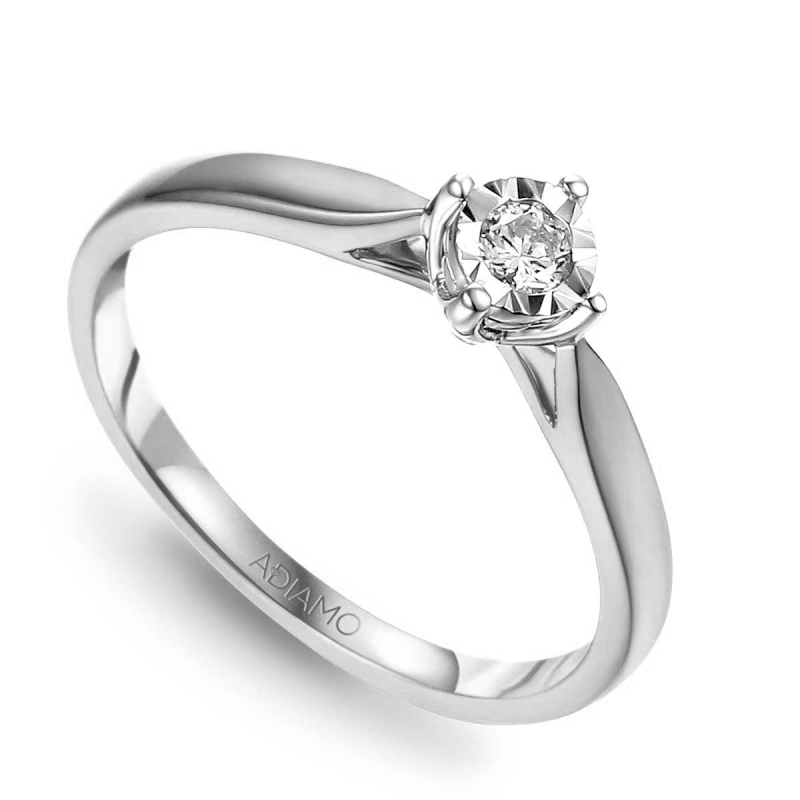Pierścionek z diamentem (R73478 W 0,13ct): 15 - zdjęcie: 1