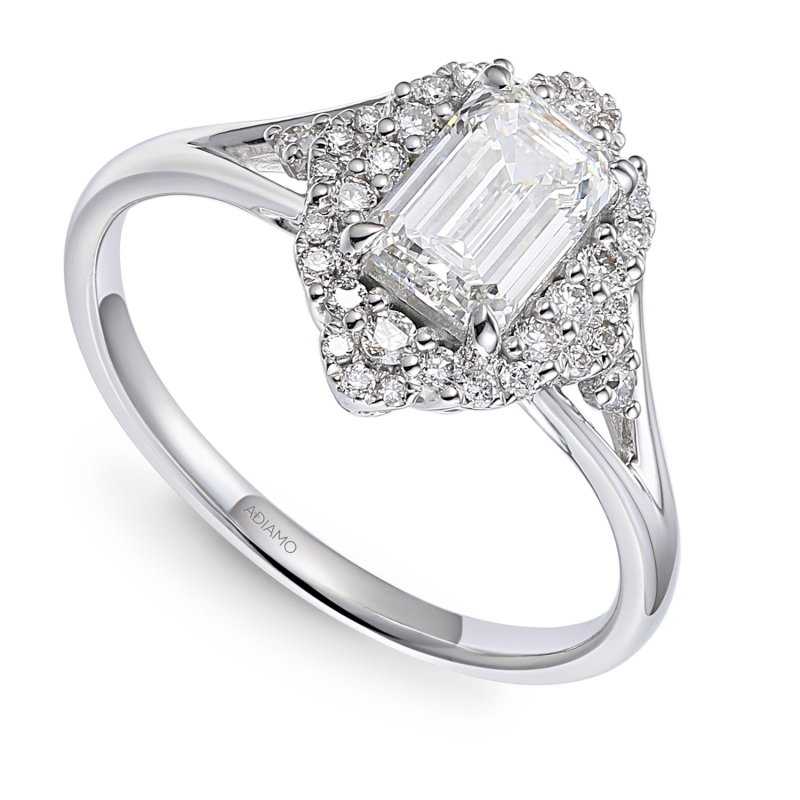 Pierścionek z diamentami laboratoryjnymi (R98879 W LGD 1,03ct): 10 - zdjęcie: 1