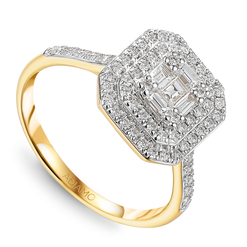 Pierścionek z diamentami (R85660 Y): 10 - zdjęcie: 1