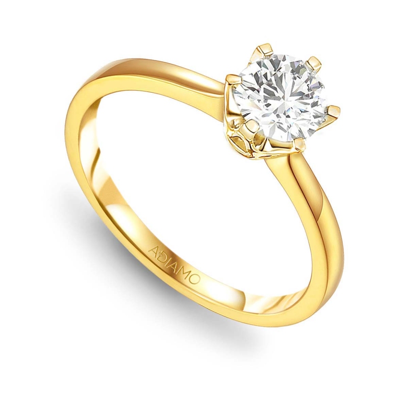 Pierścionek z diamentem (R39803 Y 1,00ct): 7 - zdjęcie: 1