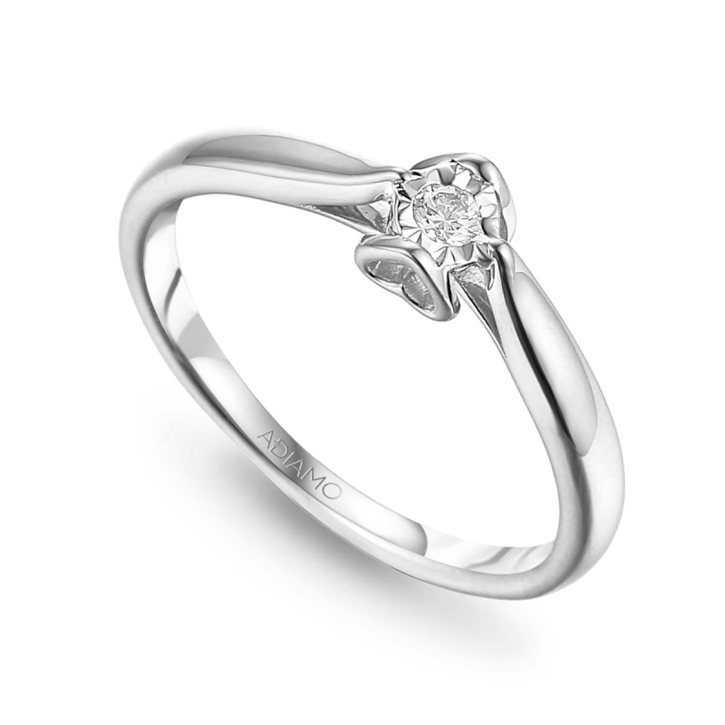 Pierścionek z diamentami (R67072 W 0,06ct): 10 - zdjęcie: 1