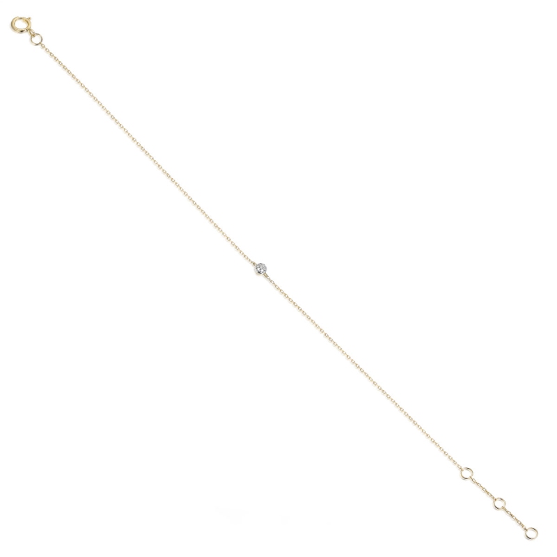 Bransoletka z diamentami (B08344 Y C) - zdjęcie: 1