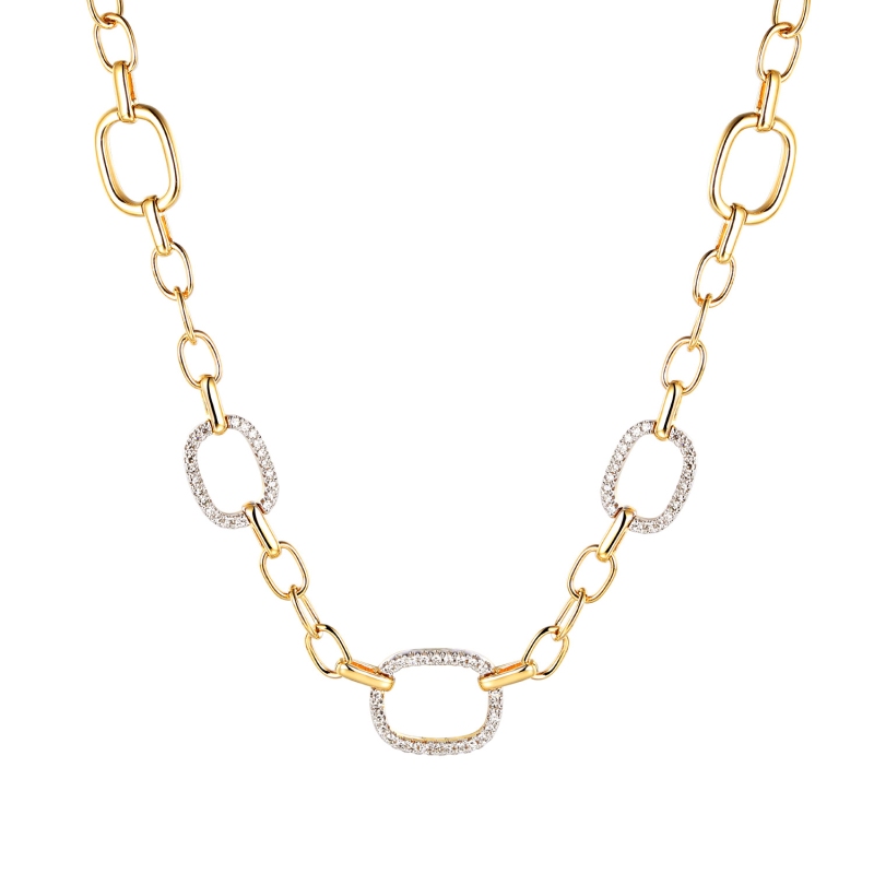 Naszyjnik z diamentami (N12477 Y) - zdjęcie: 1