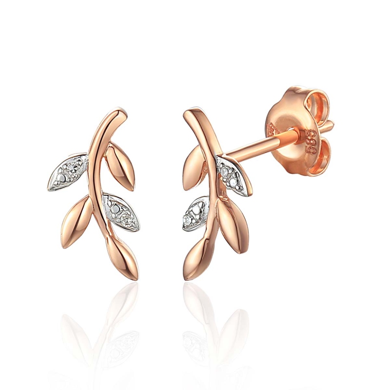 Kolczyki z diamentami (E71404 R S) - zdjęcie: 1