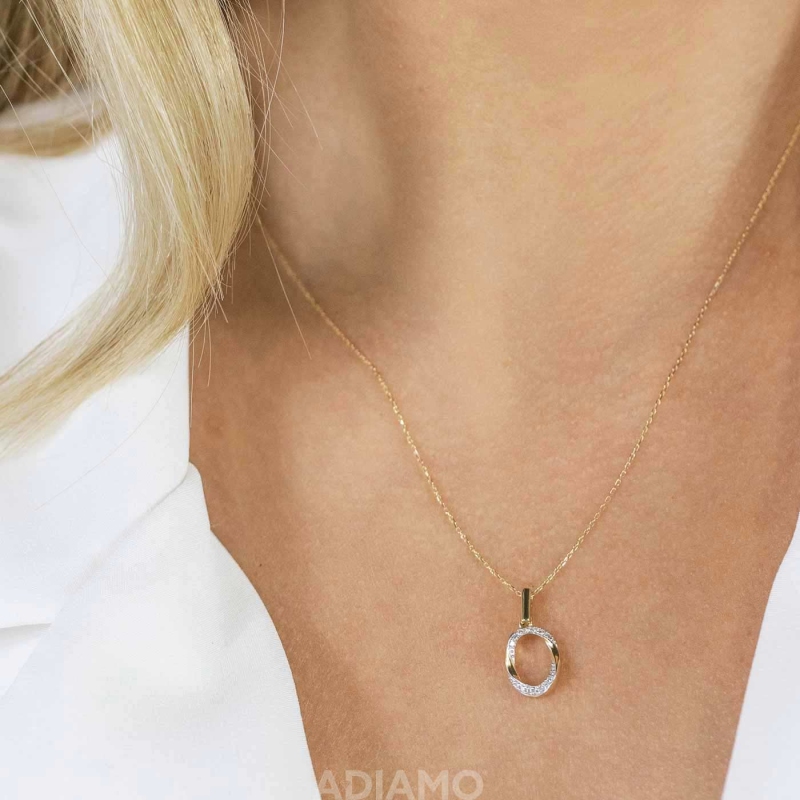 Naszyjnik z diamentami (N10666 Y) - zdjęcie: 2