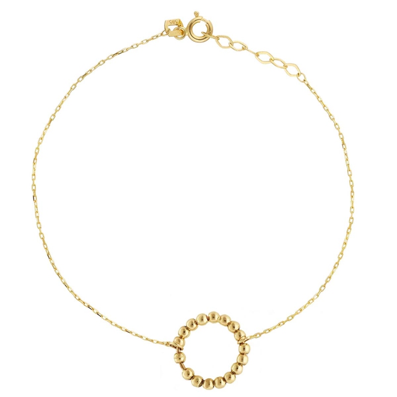 Bransoletka złota kółeczko - zdjęcie: 1