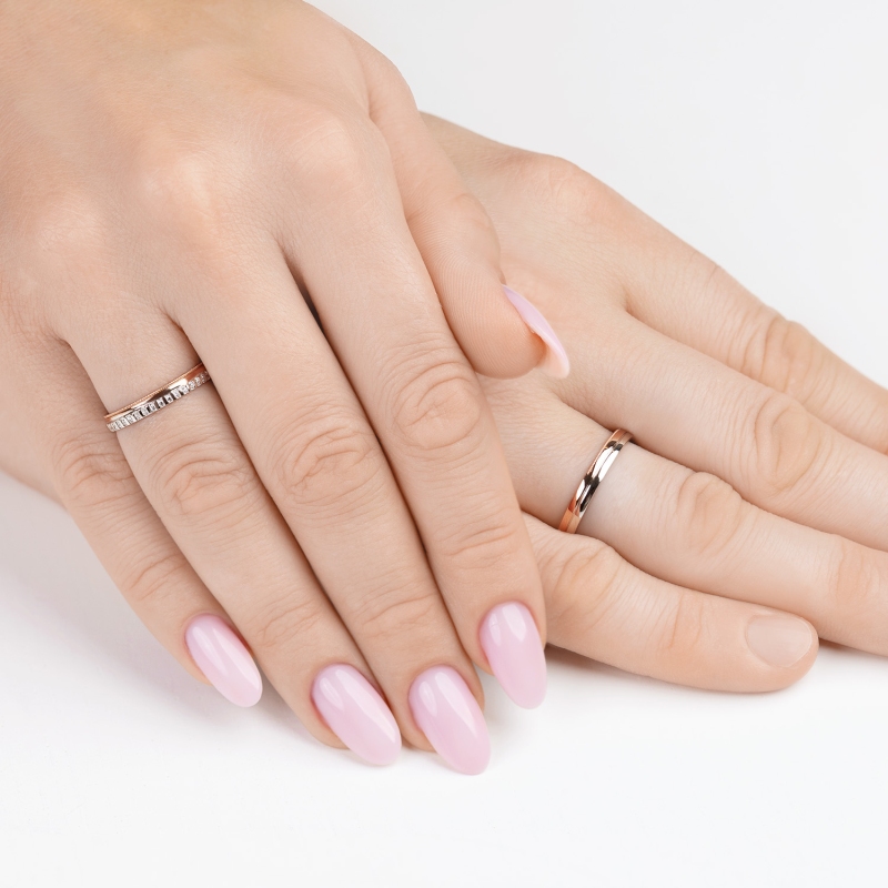 Obrączka z diamentami, 3 mm (O-R99869 WR): 8 - zdjęcie: 2