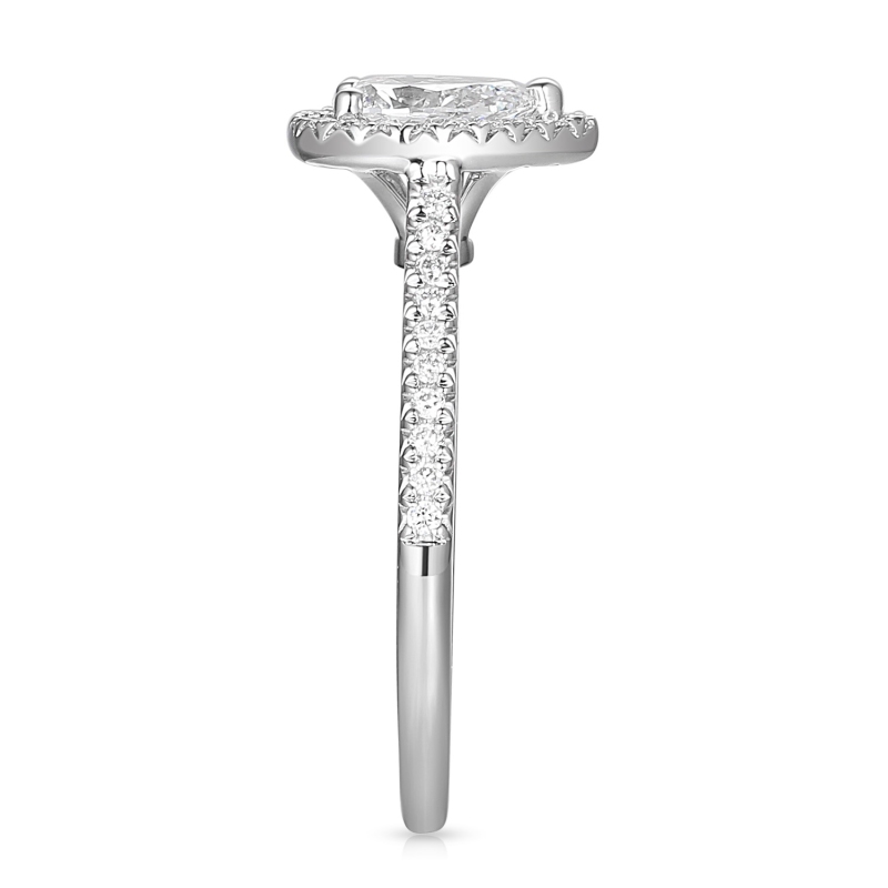 Pierścionek z diamentami laboratoryjnymi (R95580 W LGD 0,54ct): 11 - zdjęcie: 4