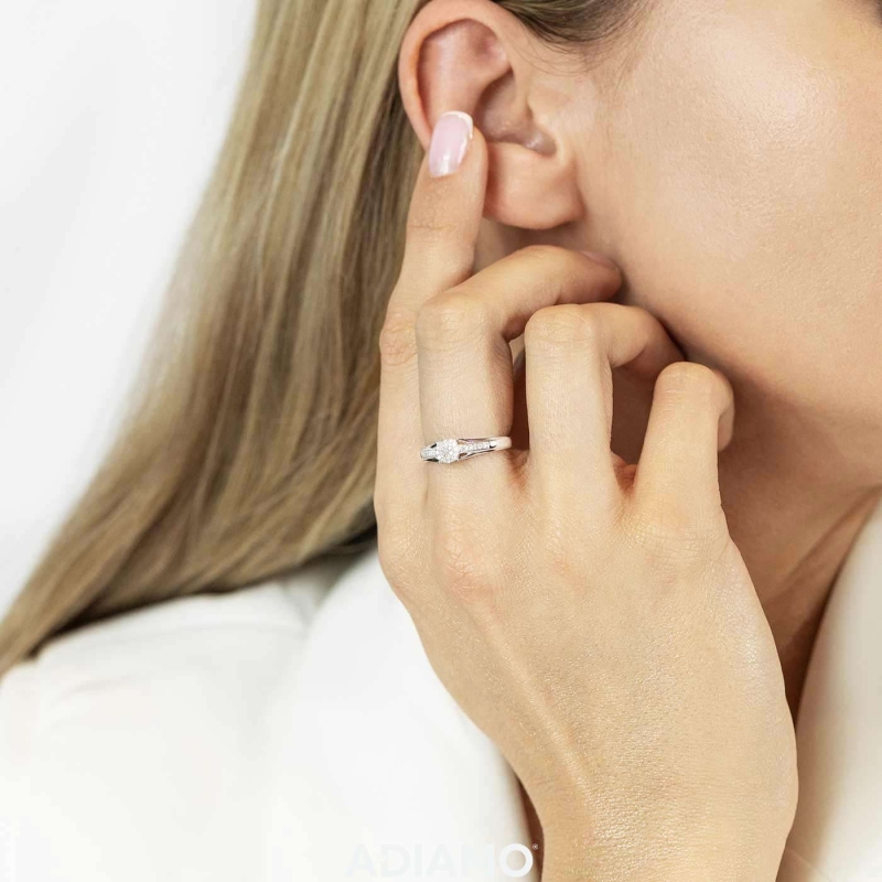 Pierścionek z diamentami (R86385 W 0,09ct): 7 - zdjęcie: 2