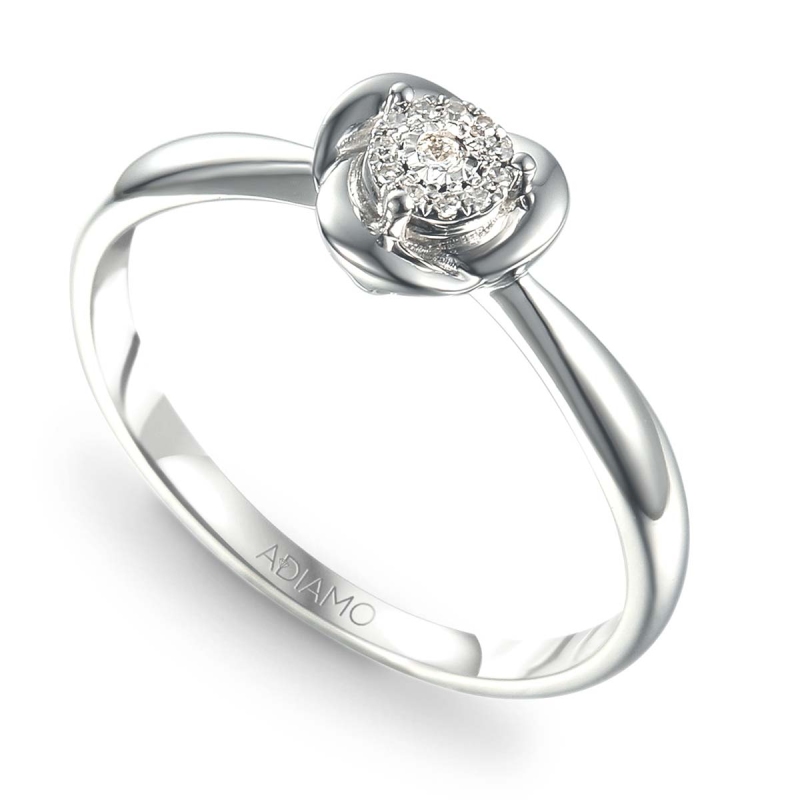 Pierścionek z diamentami (R55154 W): 7 - zdjęcie: 1