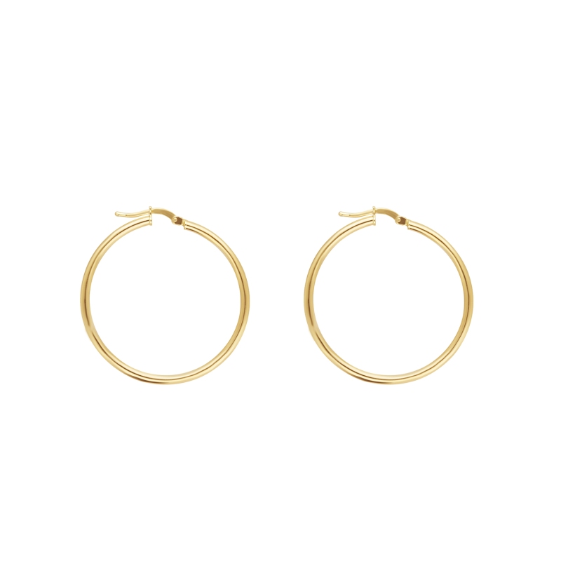 Kolczyki złote koła (E1473B Y) - zdjęcie: 1