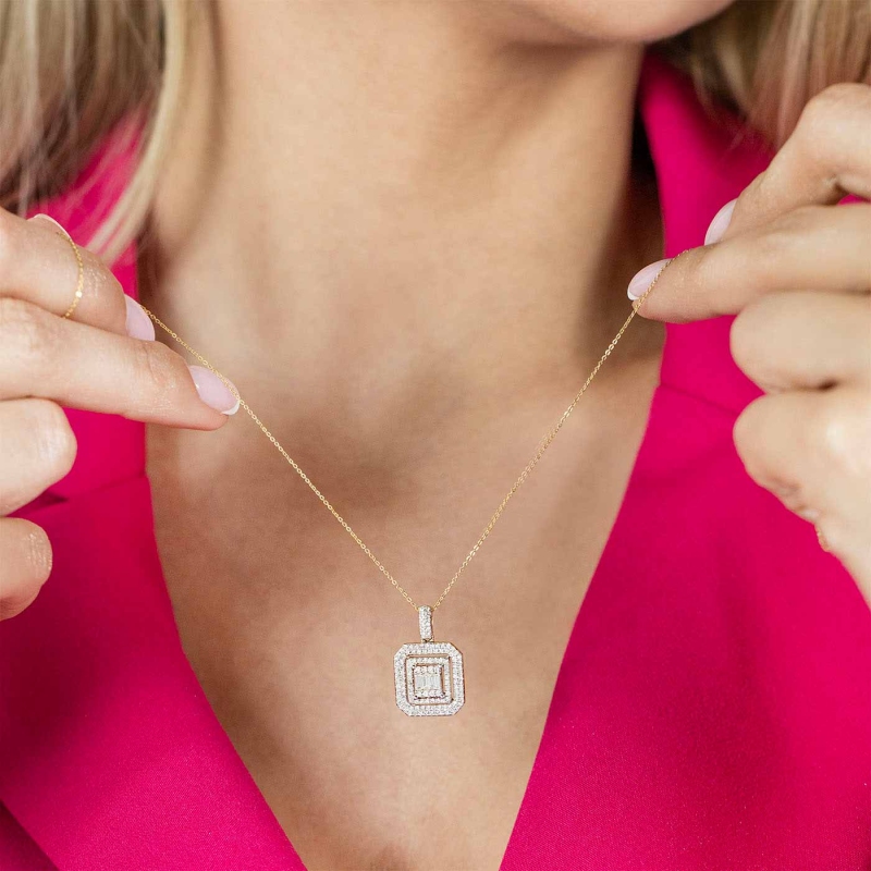 Zawieszka z diamentami (P84316 Y) - zdjęcie: 2