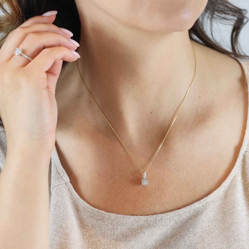 Zawieszka z diamentami (P82706 Y) - zdjęcie: 2