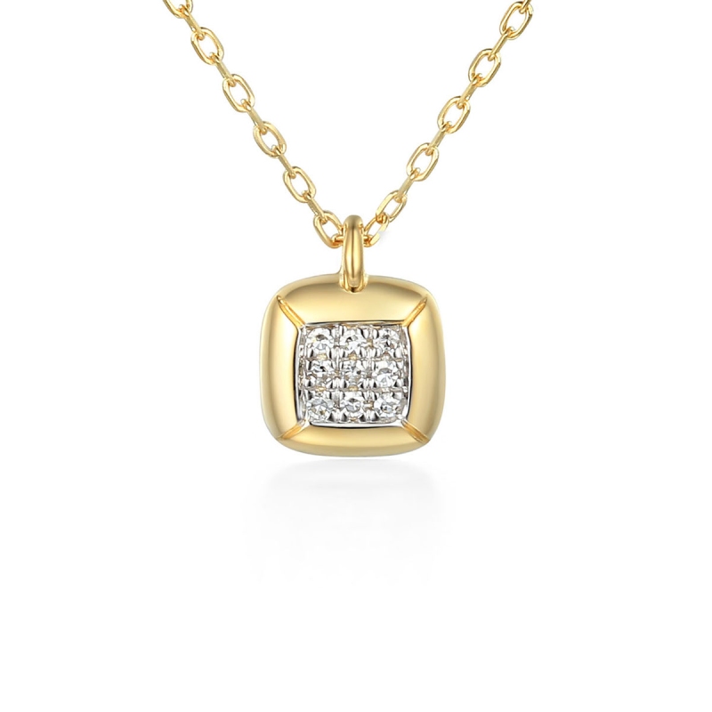 Naszyjnik z diamentami (N08922 Y C) - zdjęcie: 1