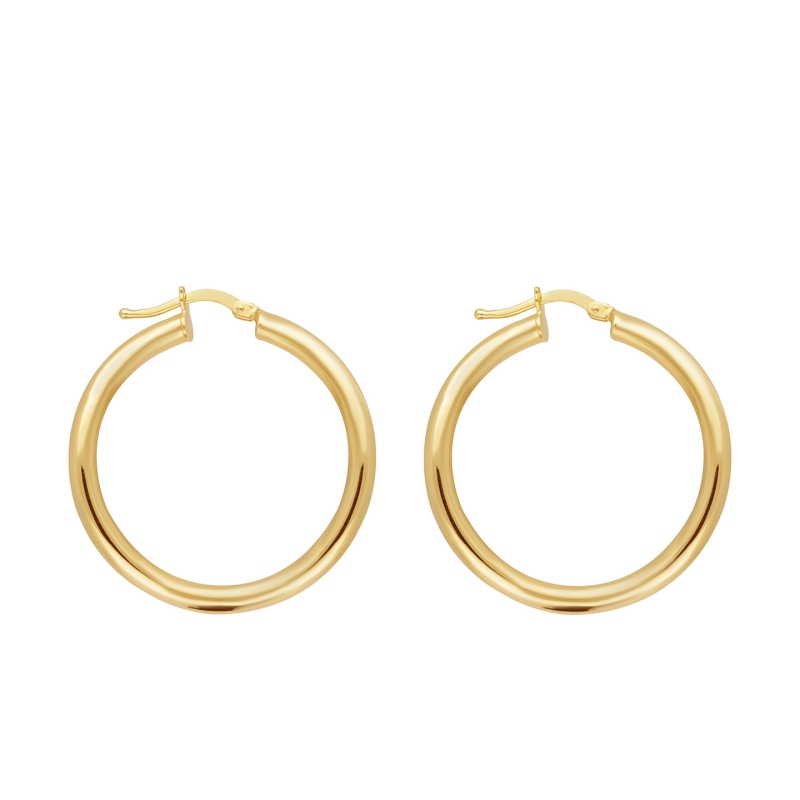 Kolczyki ze złota koła (E113 Y A) - zdjęcie: 1