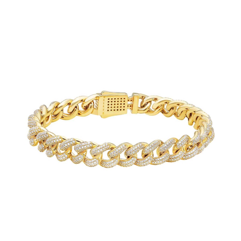 Bransoletka pancerka z diamentami (B09068 Y) - zdjęcie: 1