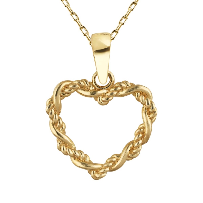 Zawieszka złota - serce - zdjęcie: 1