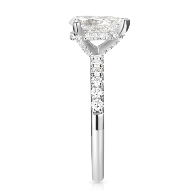 Pierścionek z diamentem laboratoryjnym (R100452 W LGD 1,03ct): 14 - zdjęcie: 4