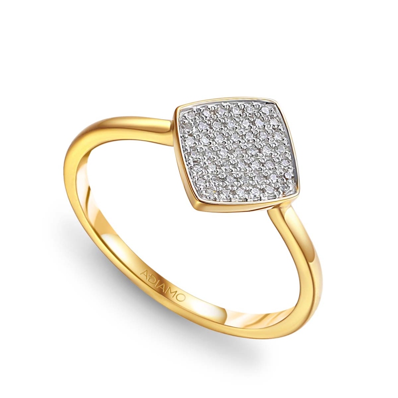 Pierścionek z diamentami (R86409 Y): 10 - zdjęcie: 1