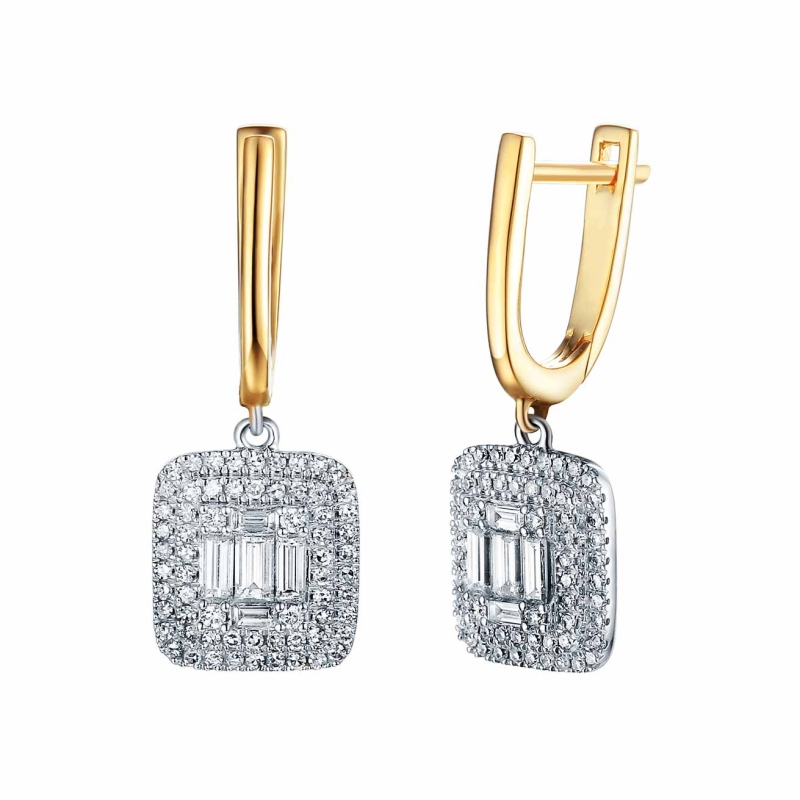 Kolczyki z diamentami (E59279 YW A) - zdjęcie: 1