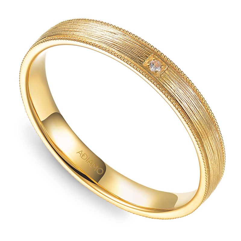 Obrączka z diamentem, 3,5 mm (O-R99881 Y): 18 - zdjęcie: 1