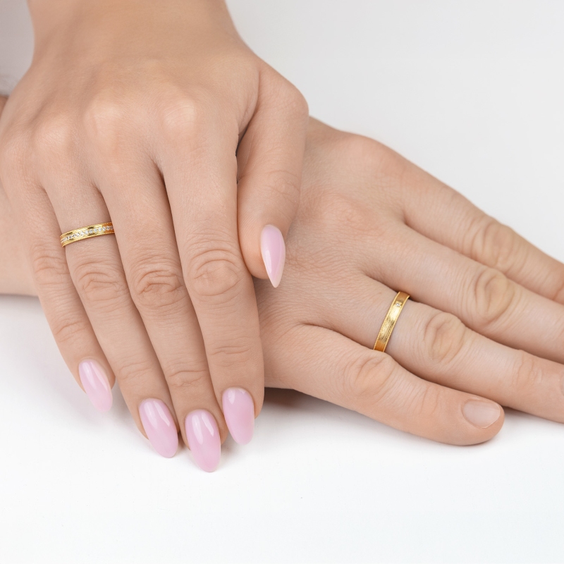 Obrączka z diamentem, 3,5 mm (O-R99881 Y): 18 - zdjęcie: 2
