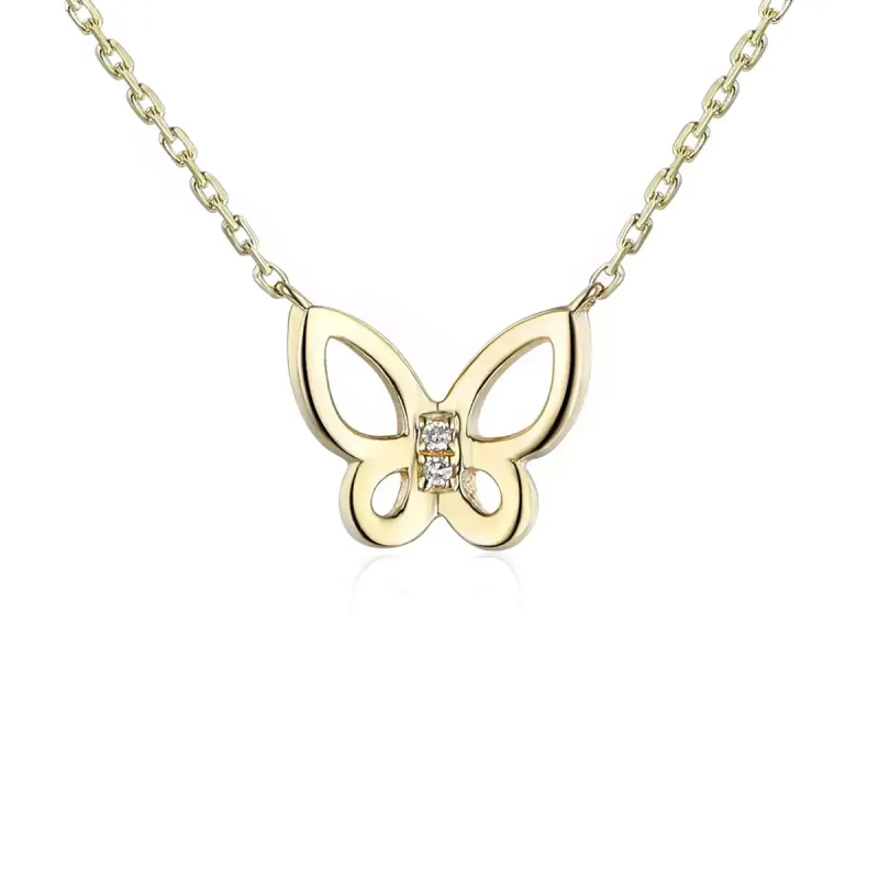 Naszyjnik z diamentami (N07095 Y C 375) - zdjęcie: 1