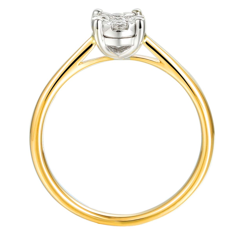 Pierścionek z diamentami (R65971 YW): 10 - zdjęcie: 3