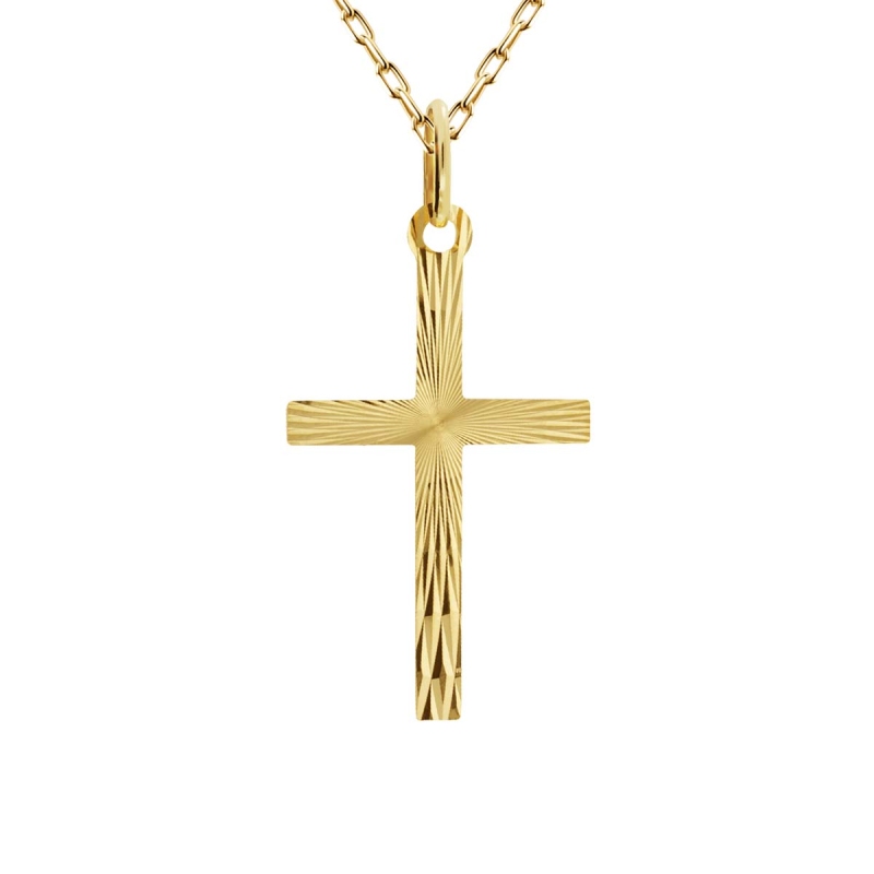 Zawieszka złota krzyżyk (P2209 Y) - zdjęcie: 1