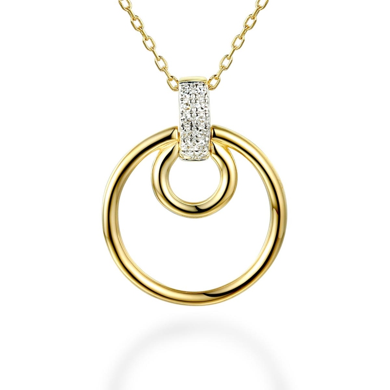 Naszyjnik z diamentami (N09571 Y C) - zdjęcie: 1