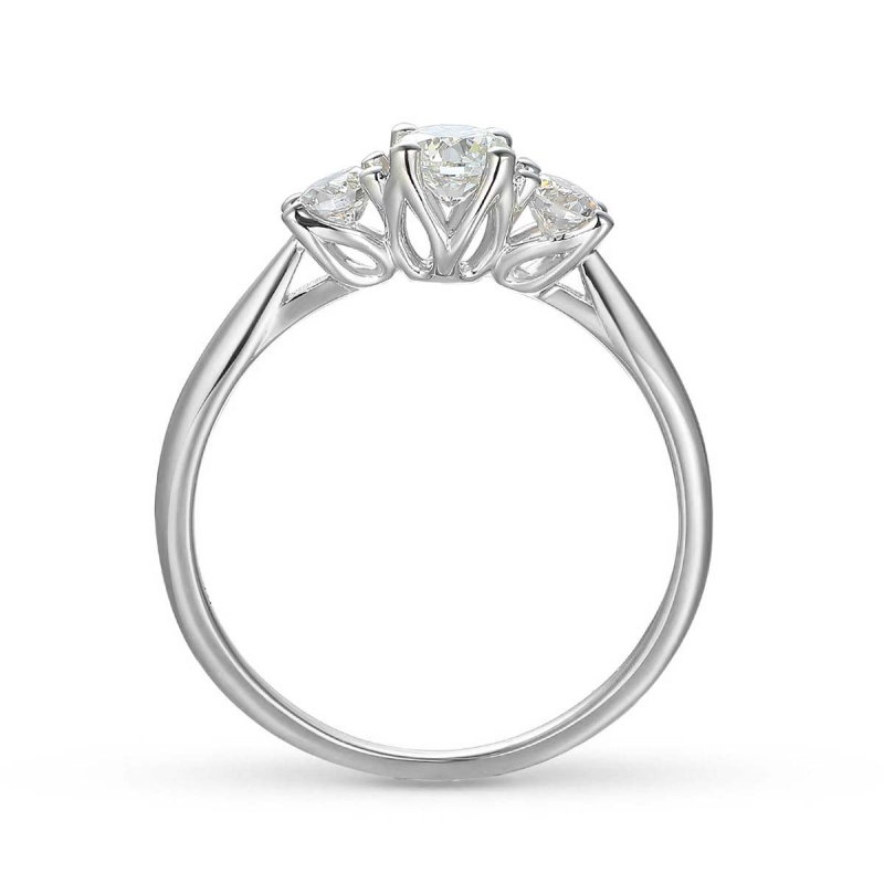 Pierścionek z diamentami R43032 W 0,32ct: 8 - zdjęcie: 4