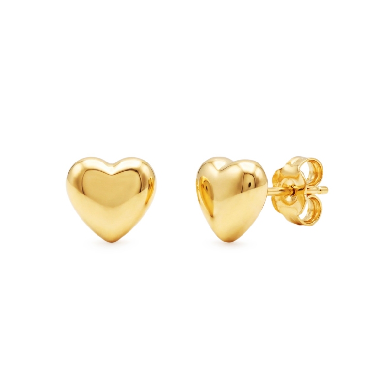 Kolczyki złote serduszka (E00821 Y S) - zdjęcie: 1