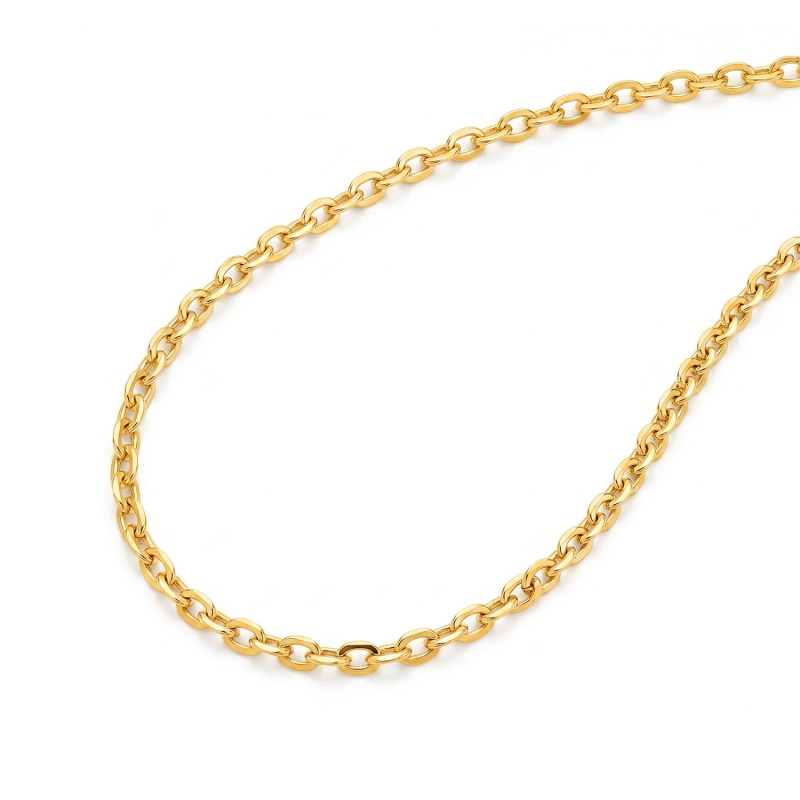 Łańcuszek złoty, splot rolo, 45 cm - 3,48 g (N00711 Y) - zdjęcie: 3