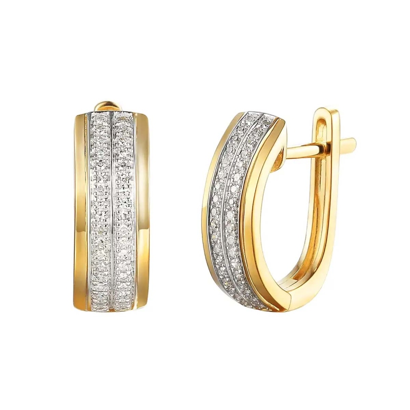 Kolczyki z diamentami (E81543 Y A) - zdjęcie: 1