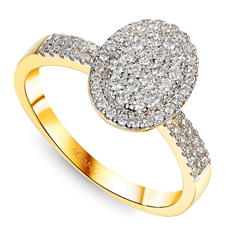 Pierścionek z diamentami (R100132 Y): 13 - zdjęcie: 1