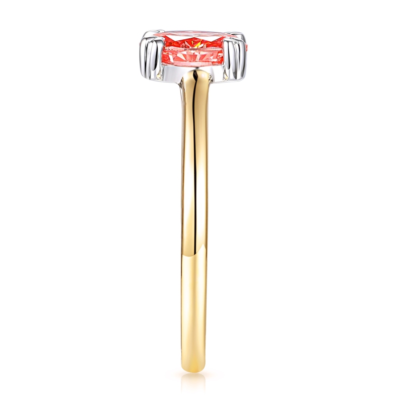 Pierścionek z różowym diamentem laboratoryjnym (R96118 1,12ct YW LGDP): 10 - zdjęcie: 4
