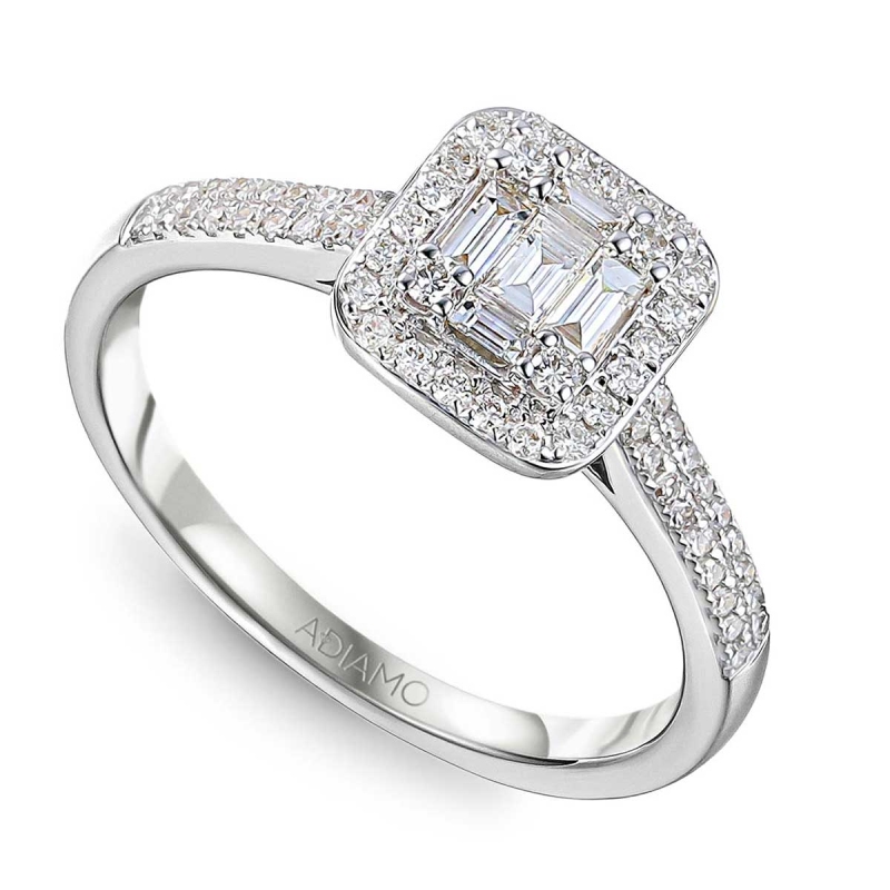 Pierścionek z diamentami (R80432 W): 12 - zdjęcie: 1