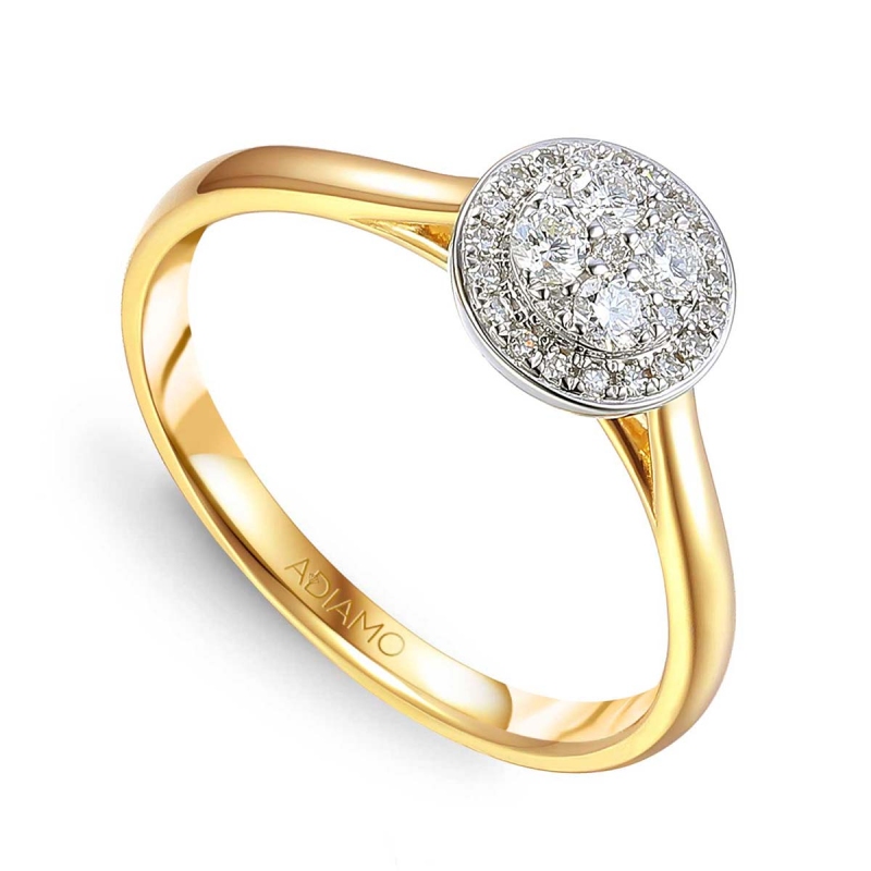 Pierścionek z diamentami (R59438 YW): 15 - zdjęcie: 1