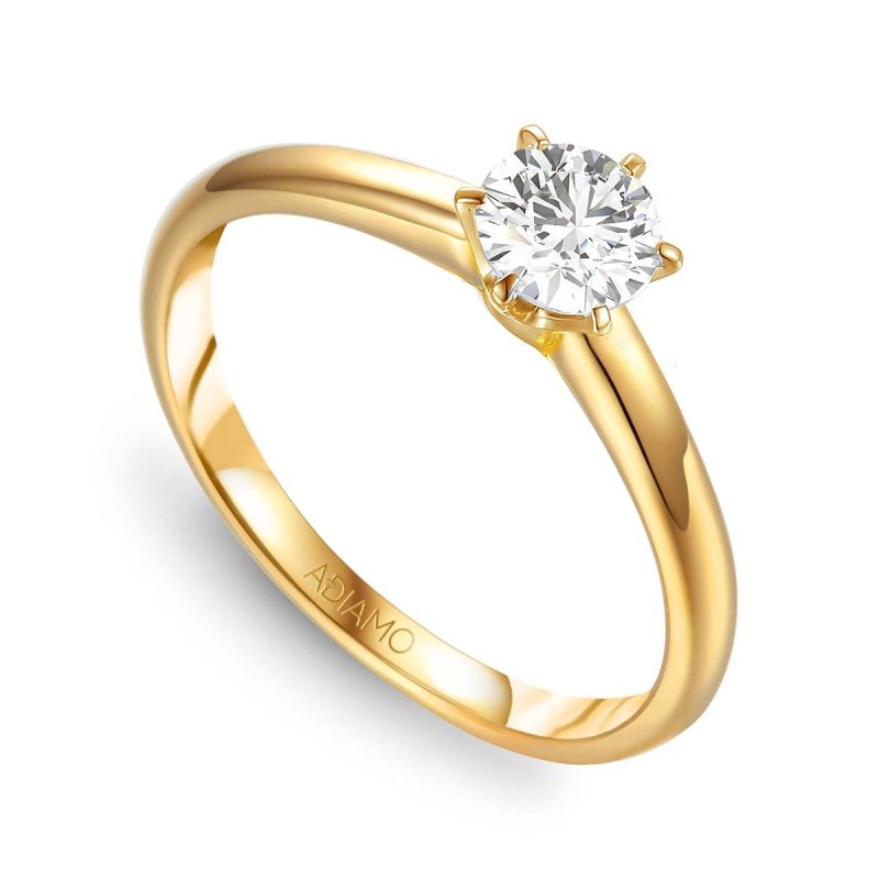 Pierścionek z diamentem (R58829 Y 0,50ct): 7 - zdjęcie: 1