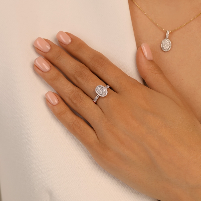 Pierścionek z diamentami (R100132 Y): 13 - zdjęcie: 5