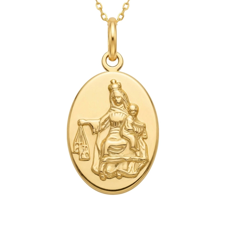 Medalik złoty dwustronny (P00802 Y) - zdjęcie: 2