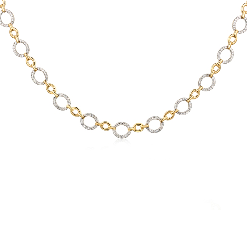 Naszyjnik z diamentami (N09103 Y) - zdjęcie: 1