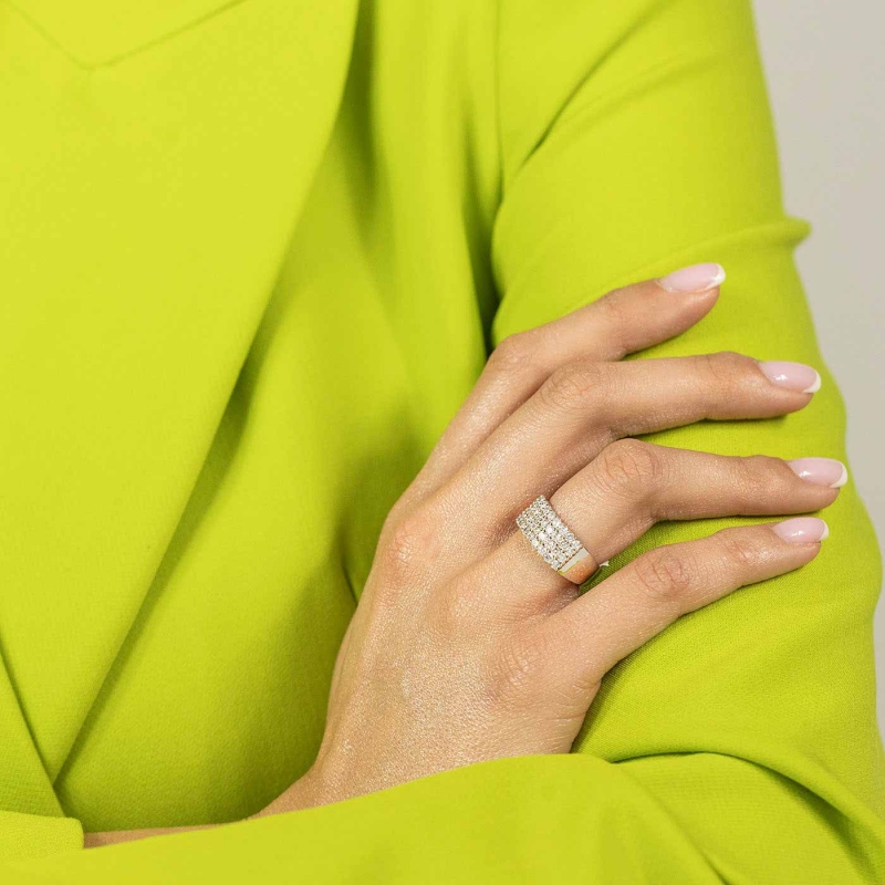 Pierścionek z diamentami (R76788 Y): 10 - zdjęcie: 2