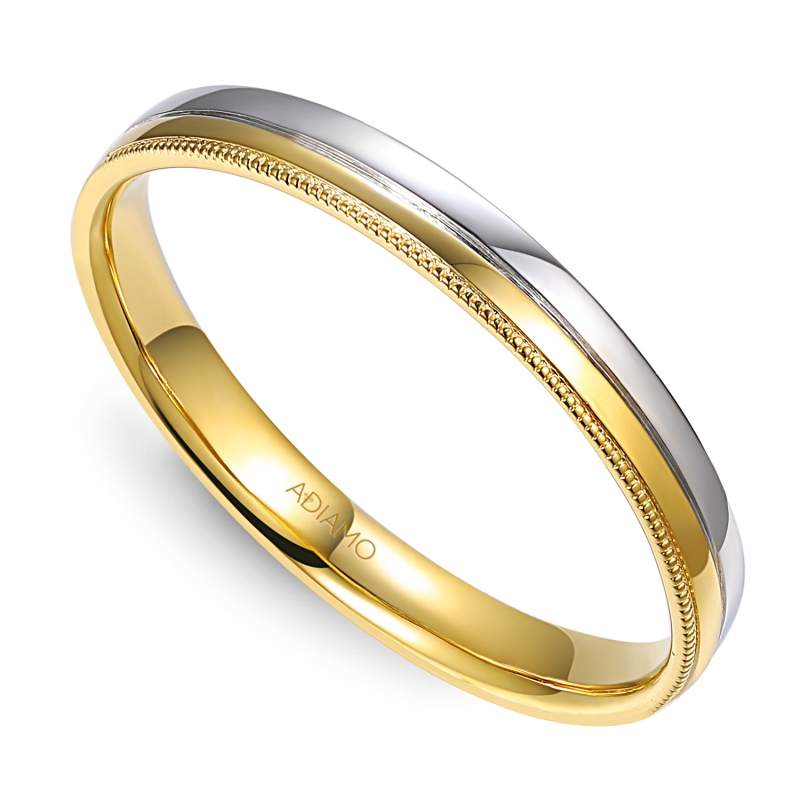 Obrączka dwukolorowe złoto, 3 mm (O-R99871 YW): 18 - zdjęcie: 1