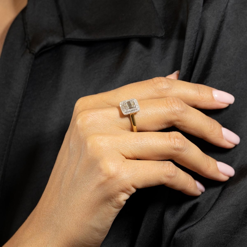 Pierścionek z diamentami (R59279 Y): 7 - zdjęcie: 2