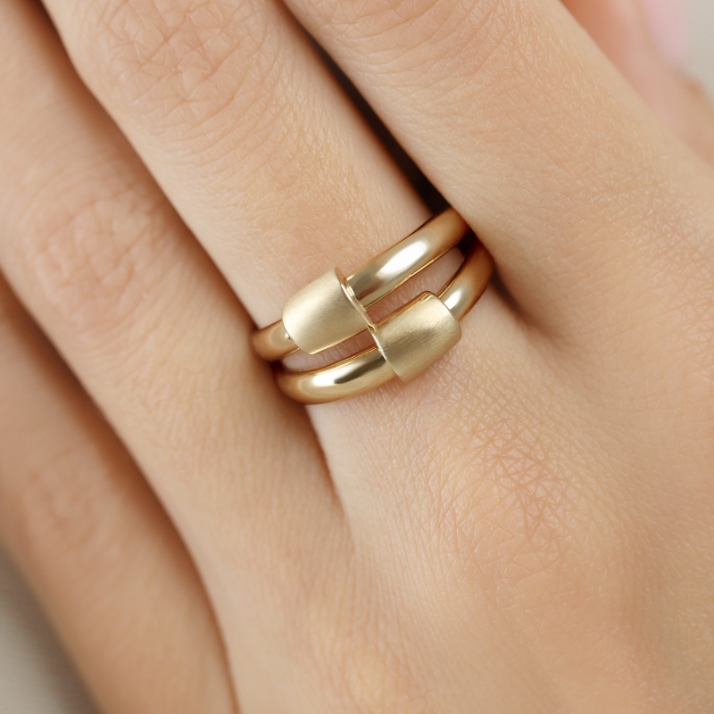 Pierścionek złoty (R10213 Y): 16 - zdjęcie: 3